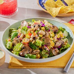 Low Calorie Spicy Mushroom Jalapeno Salad