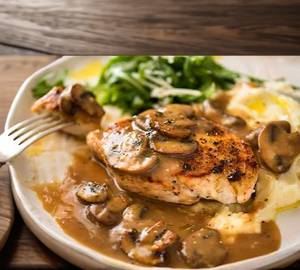 Chicken Steak With Mushroom Sauce