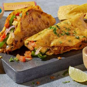 Vegan Sauteed Green Peppers & Onions Grilled Tacos