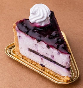 Blueberry Cold Cheesecake (Slice)