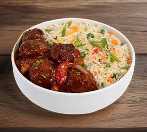Chicken Manchurian Rice Bowl
