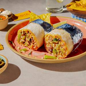 Sauteed Green Peppers & Onions Burrito