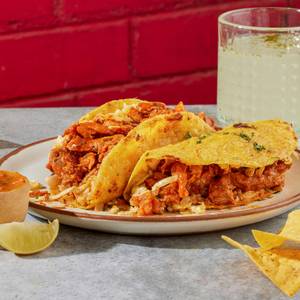 Chicken Tinga Grilled Tacos (Spicy)