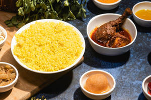 Basanti Pulao Chicken Combo