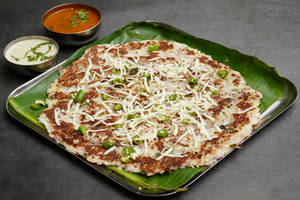 Cheese Onion Chilli Uttappam [1 Pc]