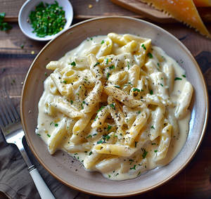 Veg Creamy White Penne Pasta