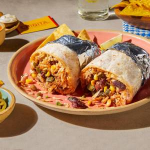 Roasted Zucchini & Corn Burrito (Spicy)