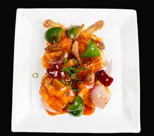 Prawns In A Sauce Of Your Choice.