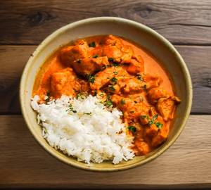 White Rice [ 750 Ml ] With Chicken Curry [ 250 Ml ]