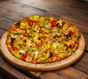 8''Panner Makhanwala Ultra Thin Cheese Burst Pizza (Wheat Based)  Maida Free.