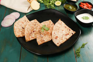 Spring Onion Cheese Paratha