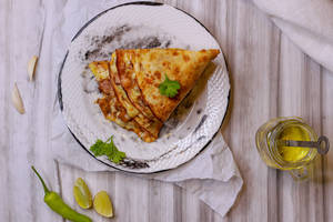 Chicken 65 & Cheese Quesadillas