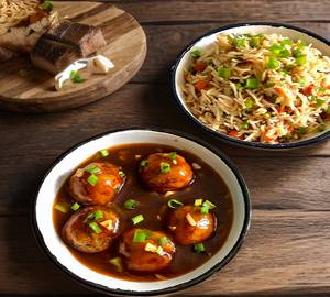 Manchurian Gravy + Fried Rice