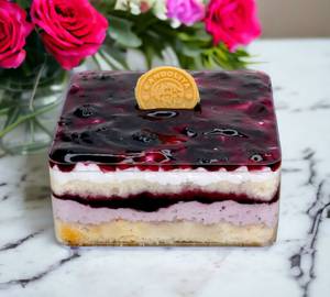 Blueberry Cake Slice