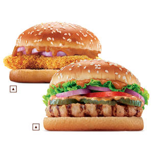 Chicken Makhani Burst + Flame Grilled Chicken Whopper Deluxe(Reg. Size Bun)