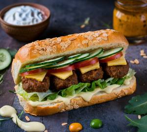 6" Triple Cheese Double Aloo Patty Sub