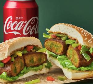Hara Bhara Kebab Burger And Diet Coke(300ml)