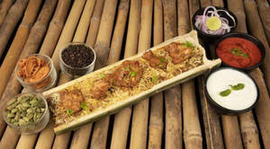Bamboo Chicken Dum Biriyani
