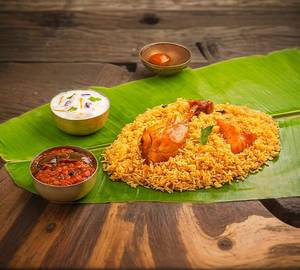 Chicken tangdi biryani