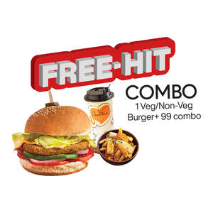 Free Hit VEG burger Combo
