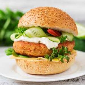 Cheese chicken burger