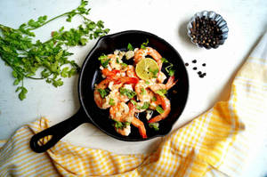Prawns Butter Garlic Fry