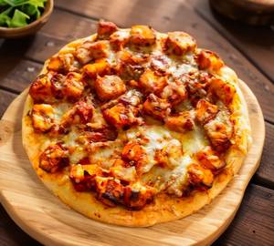Chicken Paneer Cheese Burst Pizza