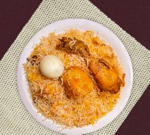 Special Chicken Biryani Plate With Egg{Full}