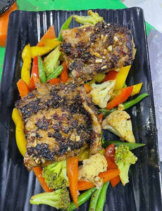 Grilled Fish With Sauteed Vegetables