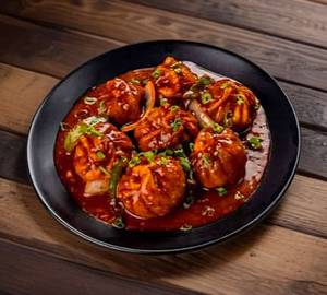 Cheese Corn Manchurian Momos   