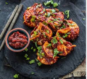 Cheese Corn Schezwan Momos