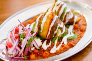 Samosa chaat