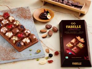 Open Secret-Handcrafted Milk Chocolate Bar with Visible Nuts & Berries