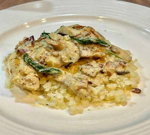 Cauli Rice With Butter Garlic Chicken