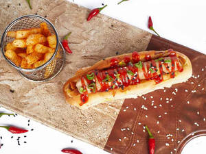 Korean Chicken Hot Dog