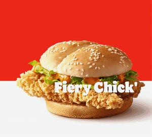 Fiery Chicken Burger 