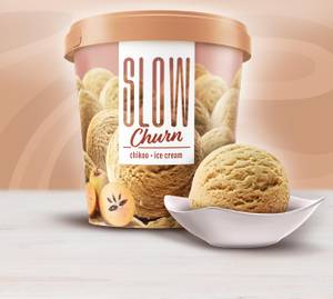 Slow Churn Chikoo Ice Cream 500 ML