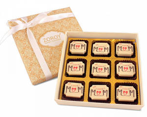 Zoroy Mothers Day Gift Box Of 9 I Love You Mom Message Chocolate