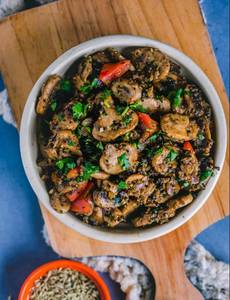 Mushroom Pepper Fry