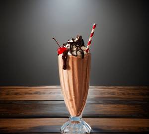 Chocolate Milkshake With  Ice Cream