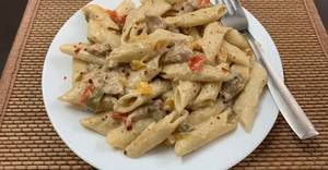 White Sauce Penne Pasta Chicken                      