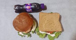 Chicken Burger + Chicken Cheese Sandwich