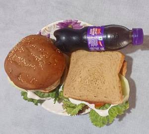 Chicken Cheese Burger + Chicken Sandwich