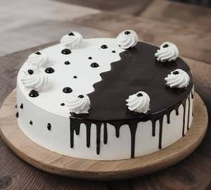 Choco Vanilla Cake 500 gm Candle or knife
