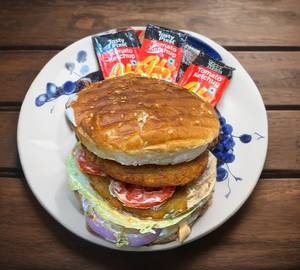 Grilled tikkie burger [double]