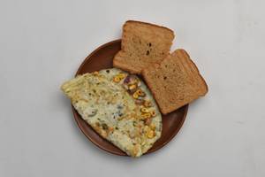 Cheese Omelate with Bread + Softdrnik