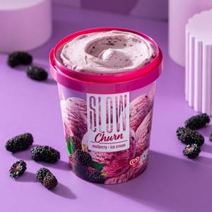 Slow Churn Mulberry Icecream 500ml (Tub)