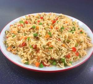 Veg Fried Rice + Mix Raita