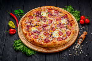 Cheese tomato and corn pizza [7 inches]