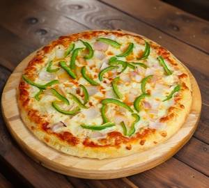 Onion and capsicum pizza